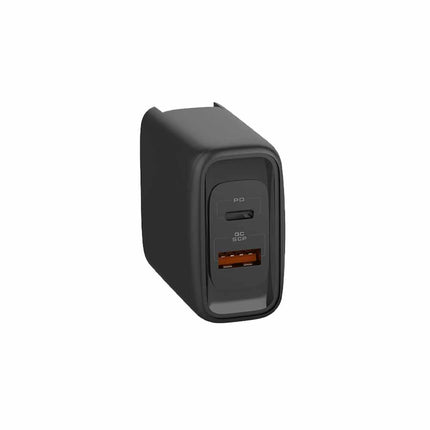 Wall Charger Dual USB-C 45W PD and USB-A Black