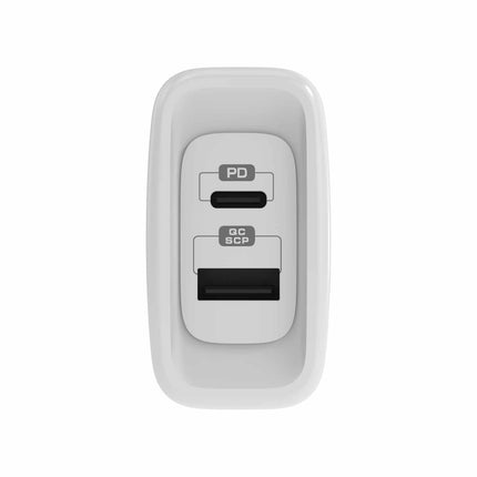 Wall Charger Dual USB-C 45W PD and USB-A White