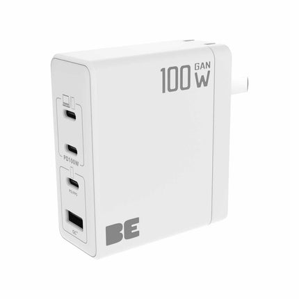 Wall Charger Multi Port GaN 100W PD & QC3 White