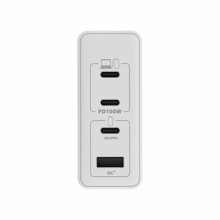 Wall Charger Multi Port GaN 100W PD & QC3 White