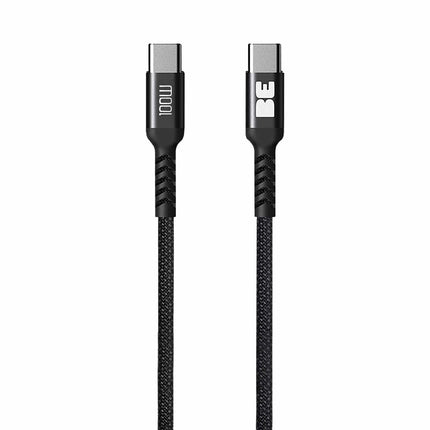 SpeedCharge Premium Braided Cable USB-C to USB-C 6ft 100W Black