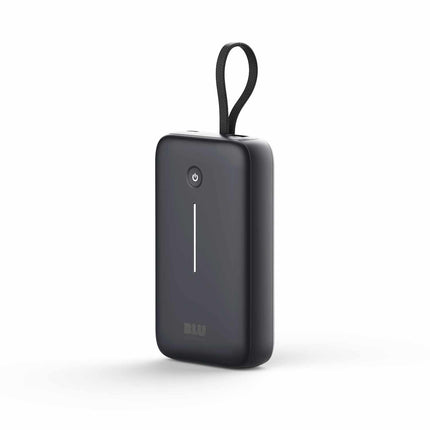 PowerFlex 20KPD 30W Powerbank with Built-In USB-C Cable Black