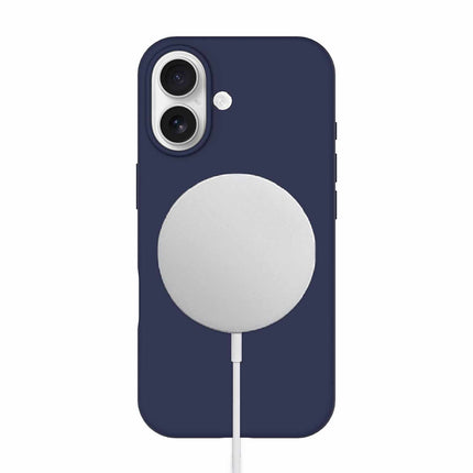 Silicone MagSasfe Case WITH Screen Protector iPhone 17 Navy