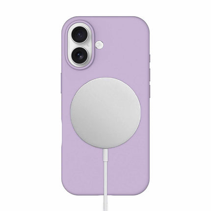 Silicone MagSasfe Case WITH Screen Protector iPhone 17 Lavender