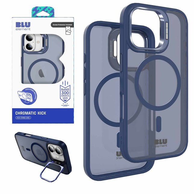 Chromatic Kick MagSafe Case WITH Screen Protector iPhone 17 Navy