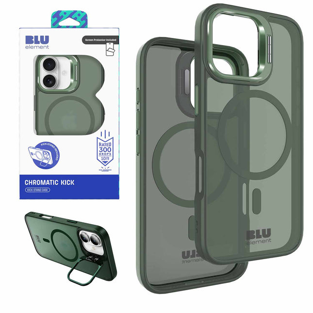 Chromatic Kick MagSafe Case WITH Screen Protector iPhone 17 Sage Green