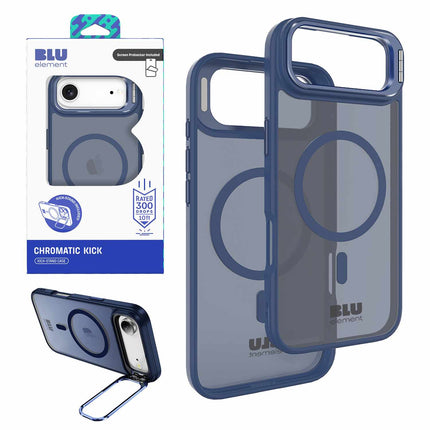 Chromatic Kick MagSafe Case WITH Screen Protector iPhone Air Navy