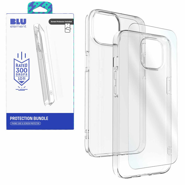 Gelskin Case WITH Screen Protector iPhone 17e/16e/14/13 Pro/13 Clear