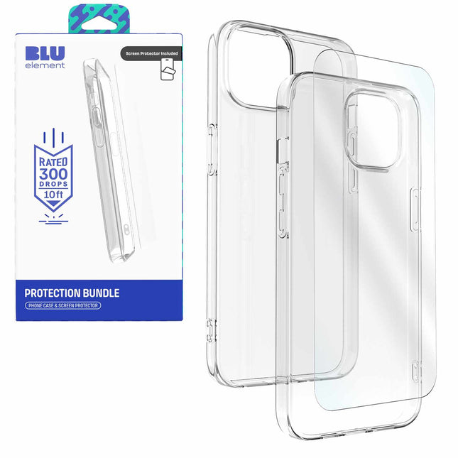 Gelskin Case WITH Screen Protector FOR IPHONE 15 - CLEAR Clear