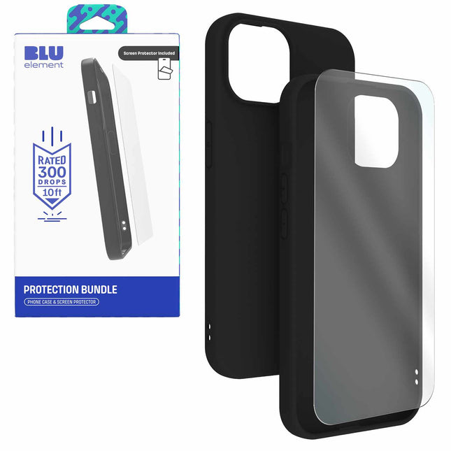 Gelskin Case WITH Screen Protector iPhone 17e/16e/14/13 Black