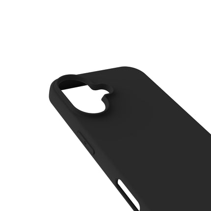 Gelskin Case WITH Screen Protector FOR IPHONE 16 - BLACK Black