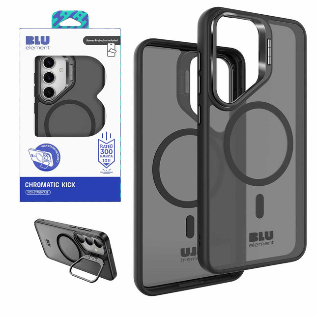 Chromatic Kick WITH Screen Protector FOR Samsung A17 - BLACK Black