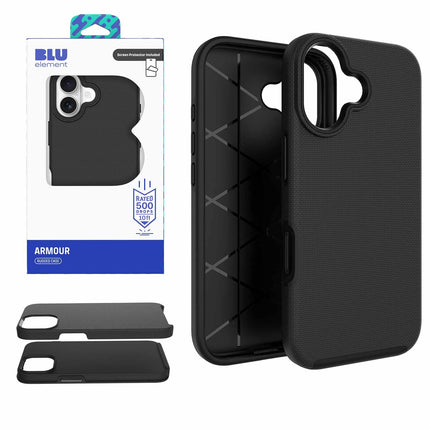 Armour Rugged WITH Screen Protector FOR iPhone 17 - BLACK Black