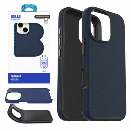 Armour Rugged WITH Screen Protector FOR iPhone 17e/16e/14/13 - NAVY Navy