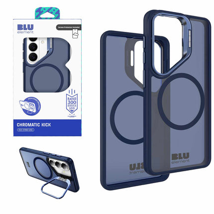 Chromatic Kick w/Magnets Case WITH Screen Protector for S26 Navy