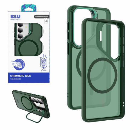 Chromatic Kick w/Magnets Case WITH Screen Protector for S26 Sage Green