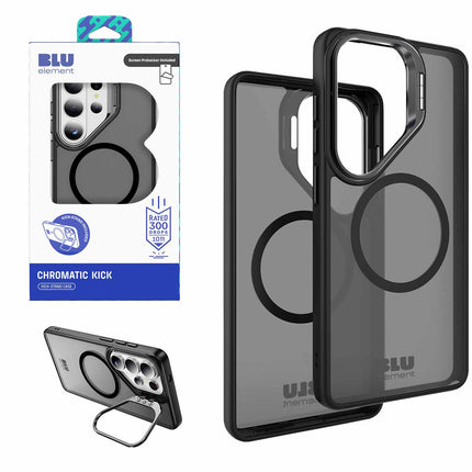 Chromatic Kick w/Magnets Case WITH Screen Protector for S26 Ultra Black
