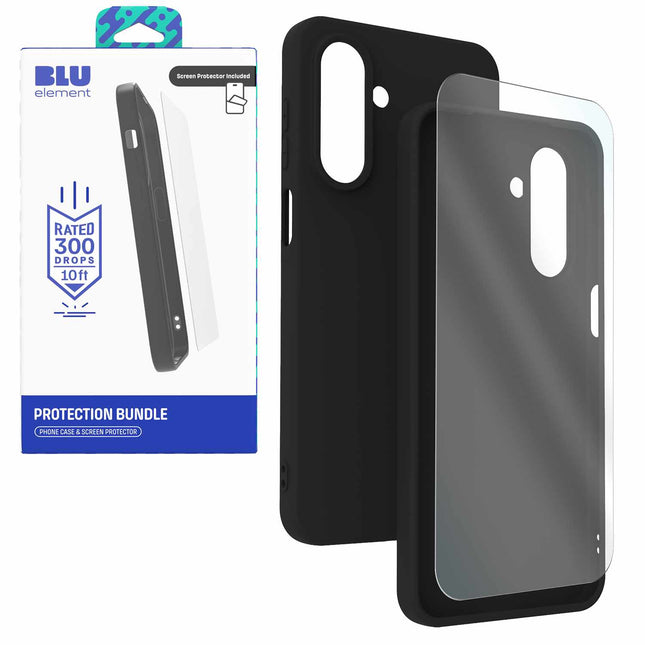 Gelskin Case WITH Screen Protector for Galaxy A37 Black